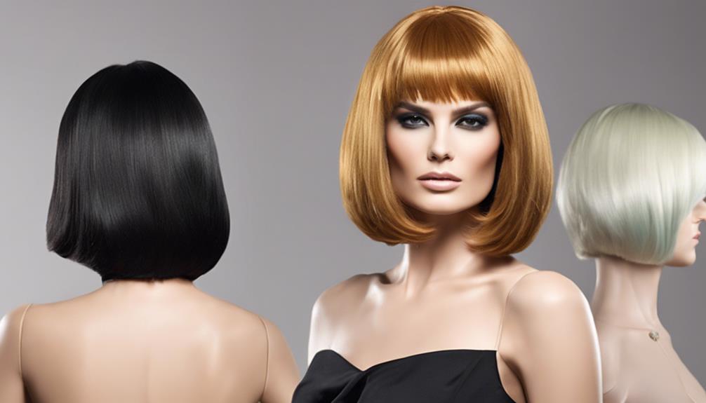 quality feathered bob wigs